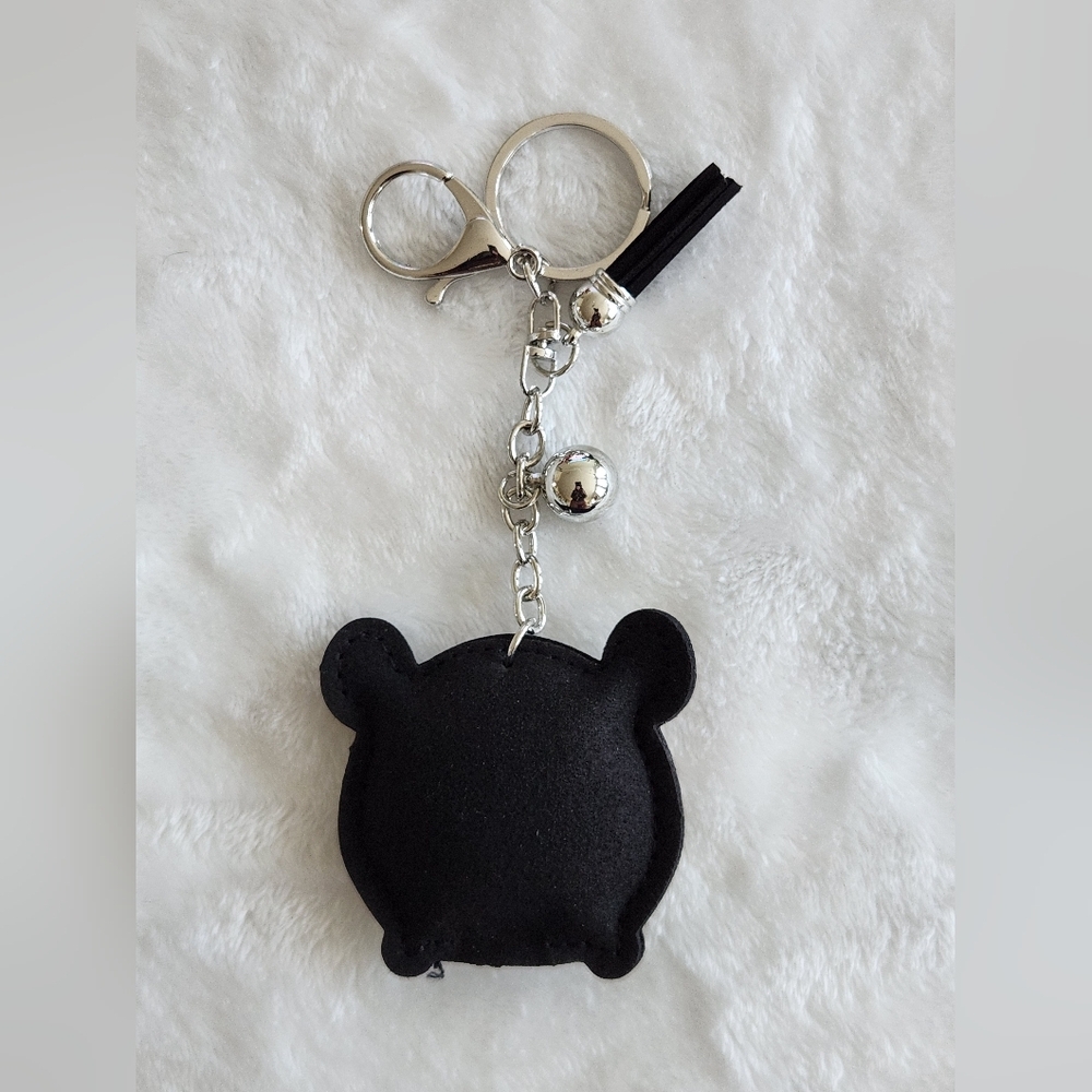Winnie The Pooh Sparkling Silver Bear Keychain Bag Charm - Picture 3 of 3